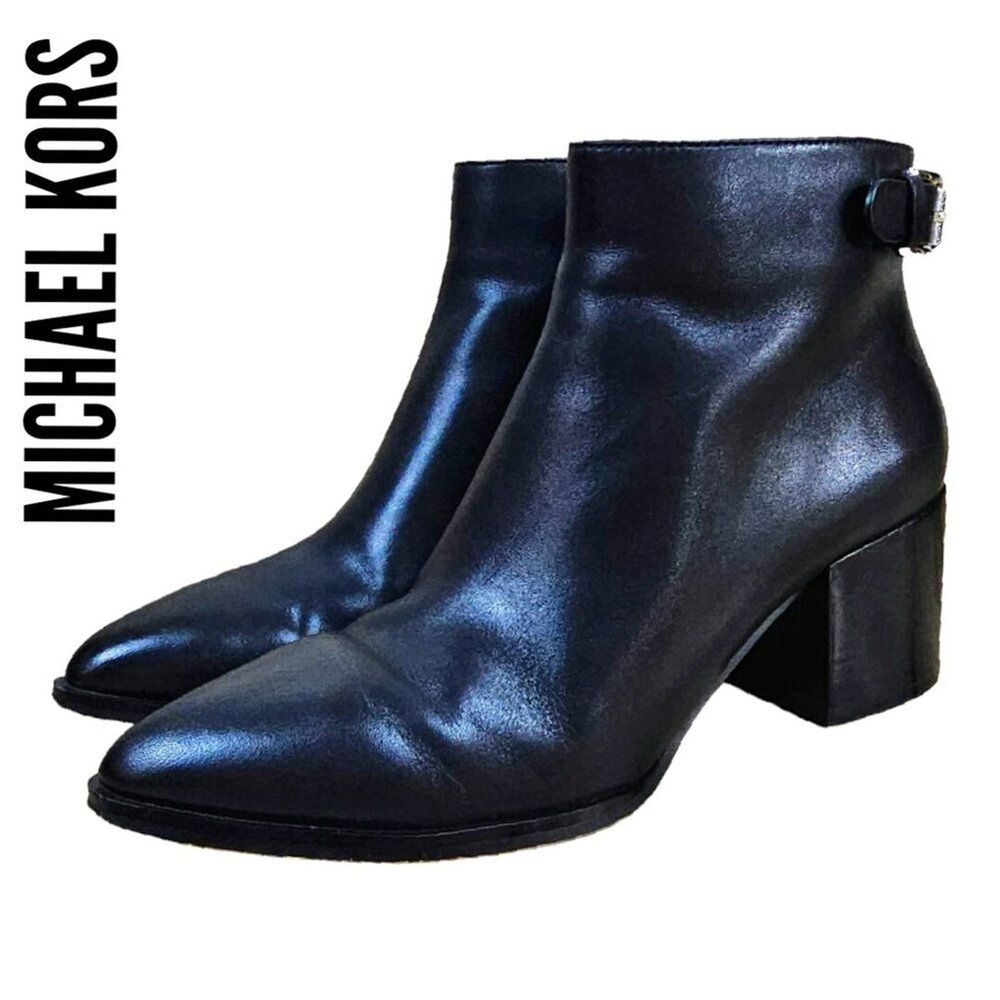 Michael Kors Women's Saylor Ankle Boots, Black Size 6.5M - Picture 2 of 14